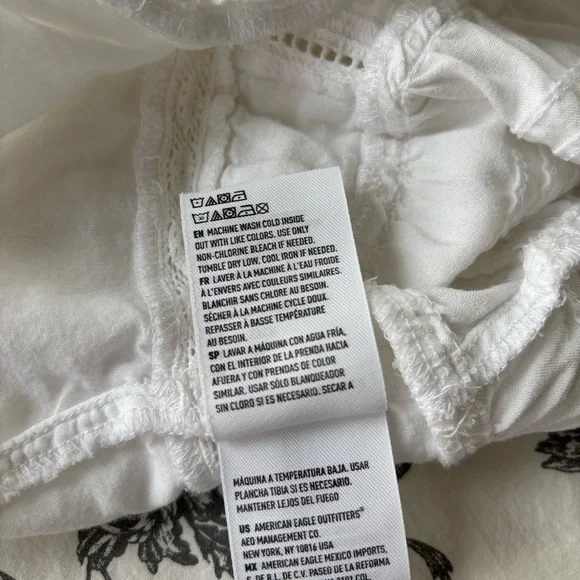 American Eagle Cropped Peasant Tank Top - Picture 4 of 5